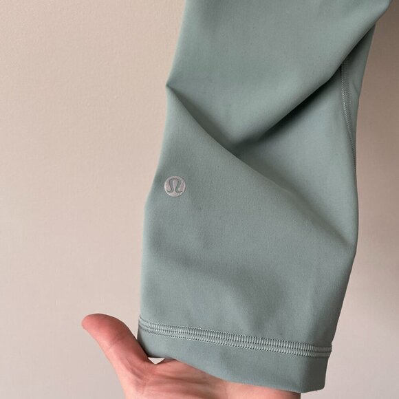 Lululemon 2022 Wunder Train Contour Fit High-Rise Crop 21" Misty Glade Green 12 - Picture 5 of 7